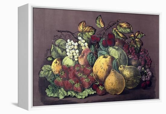 Summer Fruit-Currier & Ives-Framed Premier Image Canvas