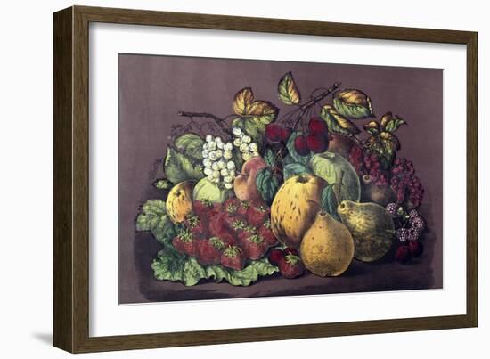 Summer Fruit-Currier & Ives-Framed Giclee Print