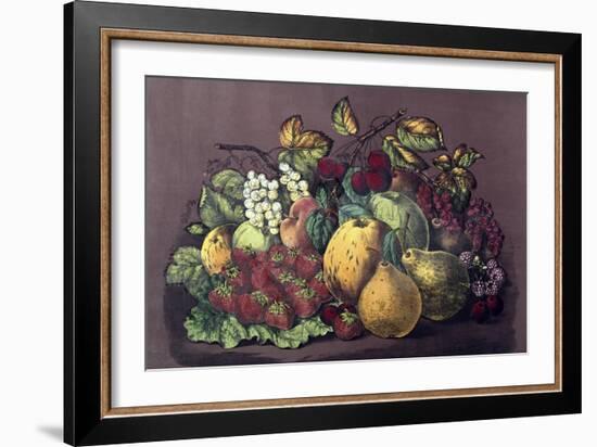 Summer Fruit-Currier & Ives-Framed Giclee Print