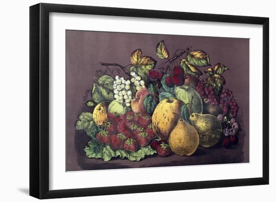 Summer Fruit-Currier & Ives-Framed Giclee Print