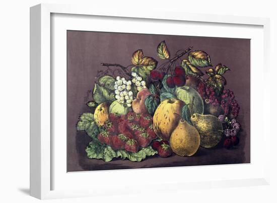 Summer Fruit-Currier & Ives-Framed Giclee Print