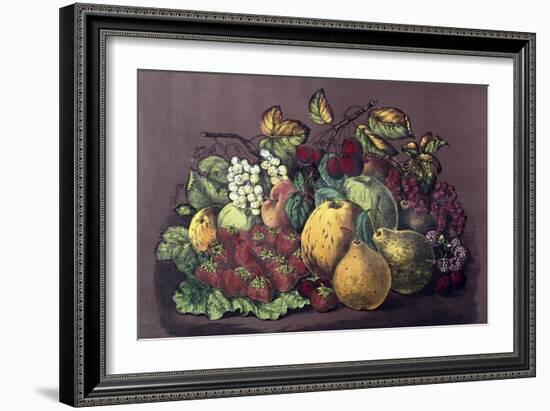 Summer Fruit-Currier & Ives-Framed Giclee Print