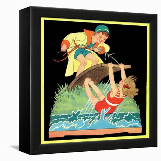 Summer Fun - Child Life-Hazel Frazee-Framed Premier Image Canvas