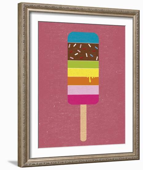 Summer Fun III-Clara Wells-Framed Giclee Print