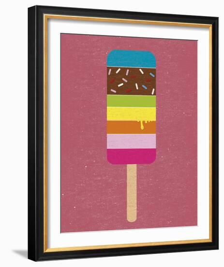 Summer Fun III-Clara Wells-Framed Giclee Print