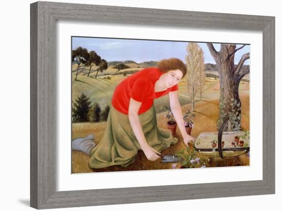 Summer Garden, 1990-Patricia O'Brien-Framed Giclee Print