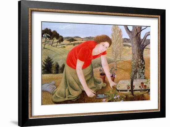 Summer Garden, 1990-Patricia O'Brien-Framed Giclee Print