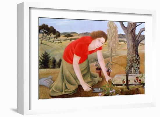 Summer Garden, 1990-Patricia O'Brien-Framed Giclee Print