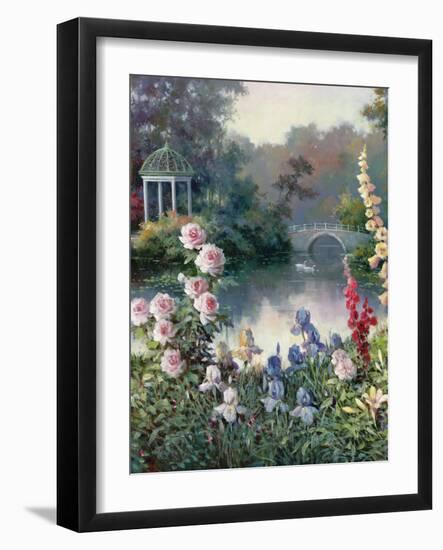 Summer Garden Center-unknown Chiu-Framed Art Print