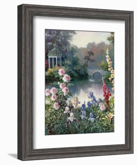 Summer Garden Center-unknown Chiu-Framed Art Print