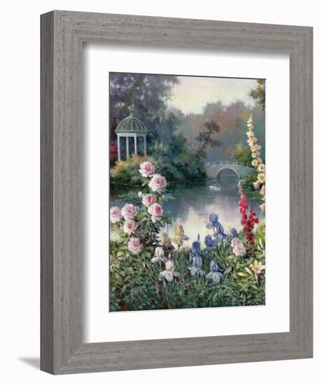 Summer Garden Center-unknown Chiu-Framed Art Print