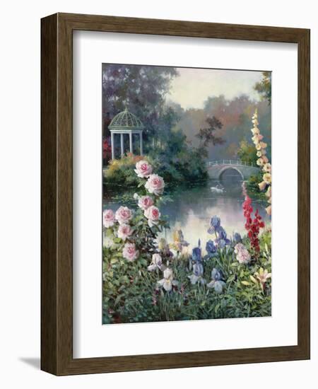 Summer Garden Center-unknown Chiu-Framed Art Print