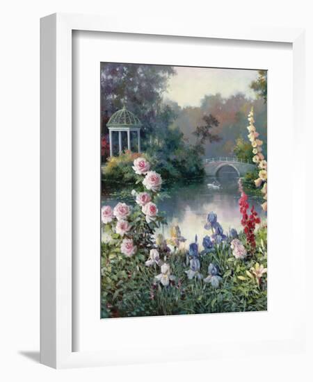 Summer Garden Center-unknown Chiu-Framed Art Print