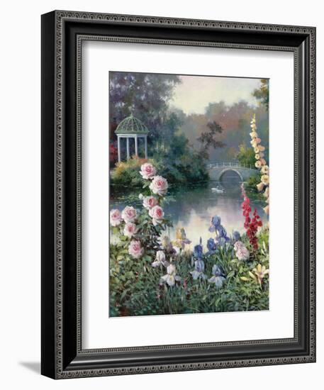 Summer Garden Center-unknown Chiu-Framed Art Print