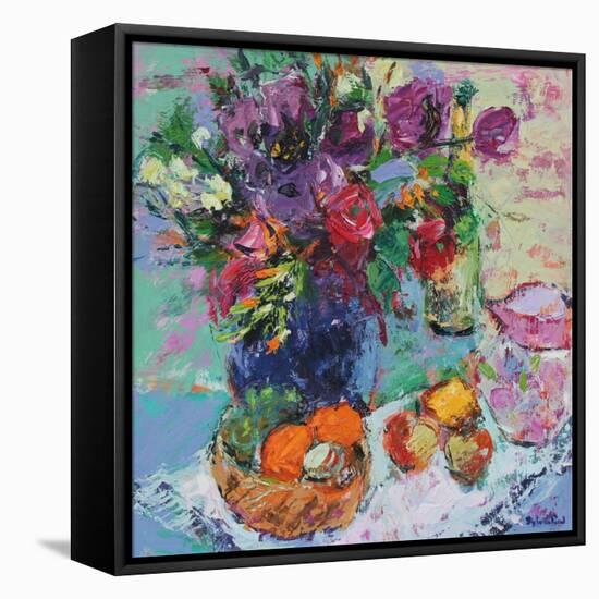 Summer Garden Flowers-Sylvia Paul-Framed Premier Image Canvas