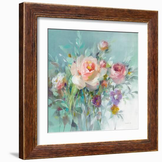 Summer Garden Roses-Danhui Nai-Framed Art Print