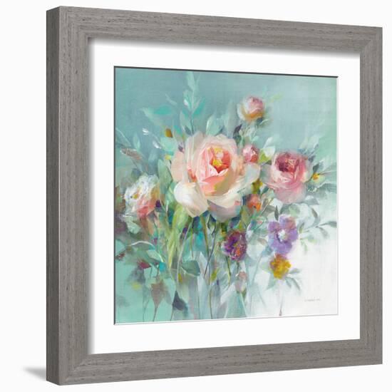 Summer Garden Roses-Danhui Nai-Framed Art Print