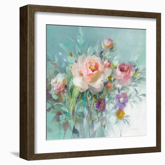 Summer Garden Roses-Danhui Nai-Framed Art Print