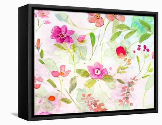 Summer Garden-Sally Swatland-Framed Stretched Canvas