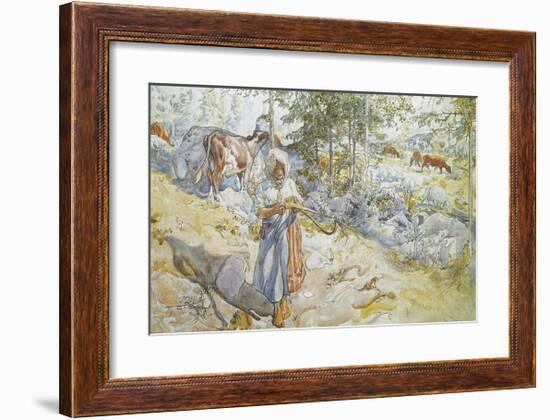 Summer has Already Gone-Carl Larsson-Framed Premium Giclee Print