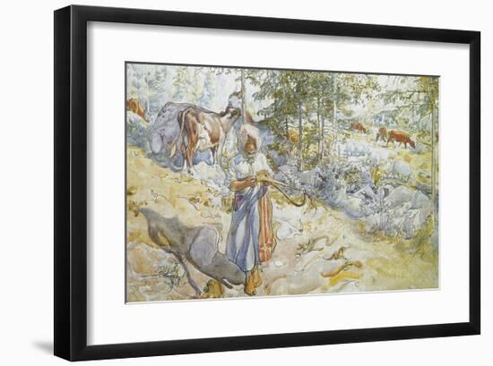 Summer has Already Gone-Carl Larsson-Framed Premium Giclee Print