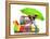 Summer Holiday Dog-Javier Brosch-Framed Premier Image Canvas