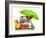 Summer Holiday Dog-Javier Brosch-Framed Photographic Print