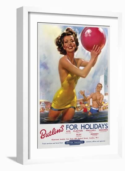Summer Holiday I-The Vintage Collection-Framed Giclee Print