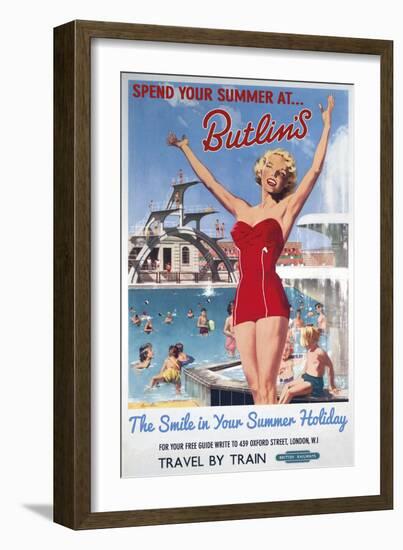 Summer Holiday II-The Vintage Collection-Framed Giclee Print