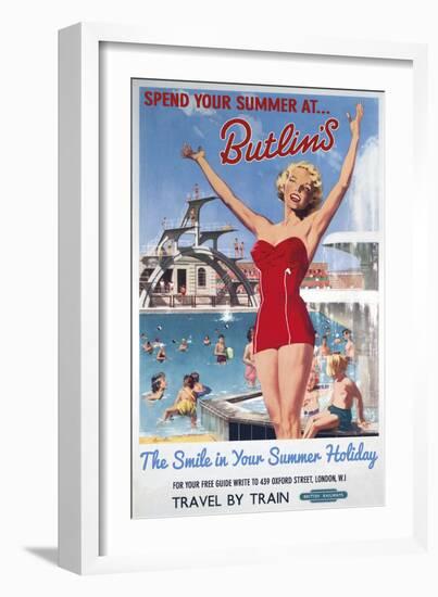 Summer Holiday II-The Vintage Collection-Framed Giclee Print