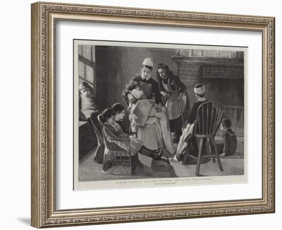 Summer Holidays for Sick Children, the Little Convalescents-Marianne Stokes-Framed Giclee Print