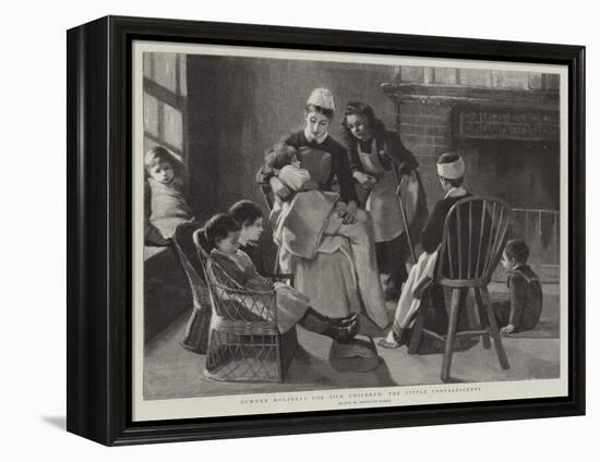 Summer Holidays for Sick Children, the Little Convalescents-Marianne Stokes-Framed Premier Image Canvas