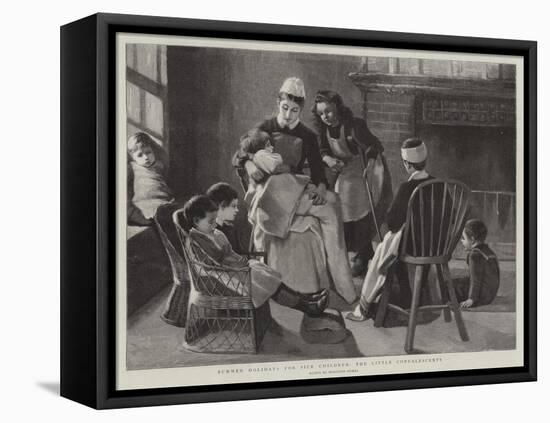 Summer Holidays for Sick Children, the Little Convalescents-Marianne Stokes-Framed Premier Image Canvas