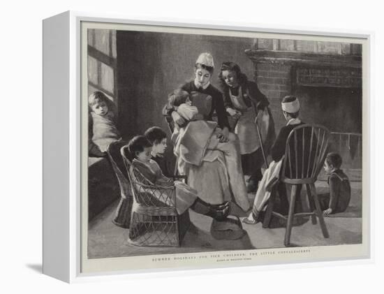 Summer Holidays for Sick Children, the Little Convalescents-Marianne Stokes-Framed Premier Image Canvas