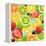 Summer Holidays Set With Cocktail Fruits And Berries-Ozerina Anna-Framed Stretched Canvas