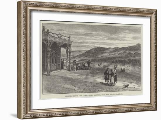 Summer House and Lawn-Tennis Ground, New Mar Lodge, Braemar-null-Framed Giclee Print