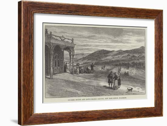 Summer House and Lawn-Tennis Ground, New Mar Lodge, Braemar-null-Framed Giclee Print