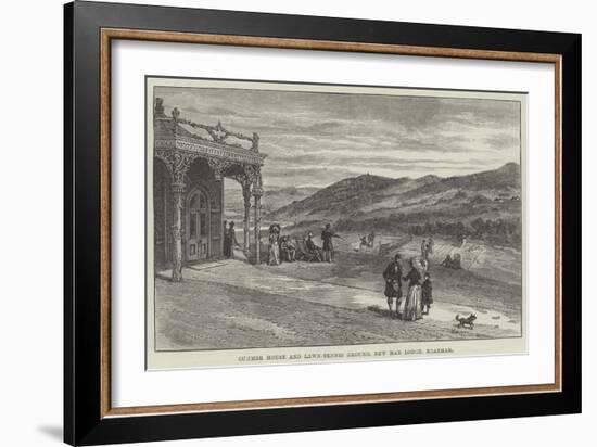 Summer House and Lawn-Tennis Ground, New Mar Lodge, Braemar-null-Framed Giclee Print