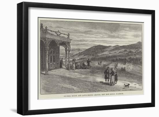 Summer House and Lawn-Tennis Ground, New Mar Lodge, Braemar-null-Framed Giclee Print