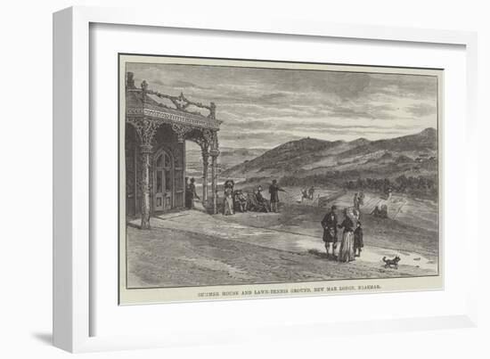 Summer House and Lawn-Tennis Ground, New Mar Lodge, Braemar-null-Framed Giclee Print