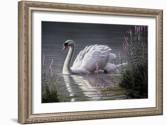 Summer Idyll - Mute Swan-Wilhelm Goebel-Framed Giclee Print