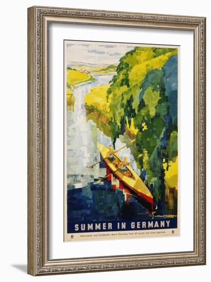 Summer in Germany Poster-Werner Von Axster-Heudtlass-Framed Giclee Print