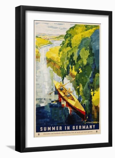 Summer in Germany Poster-Werner Von Axster-Heudtlass-Framed Giclee Print