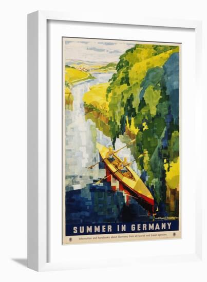 Summer in Germany Poster-Werner Von Axster-Heudtlass-Framed Giclee Print