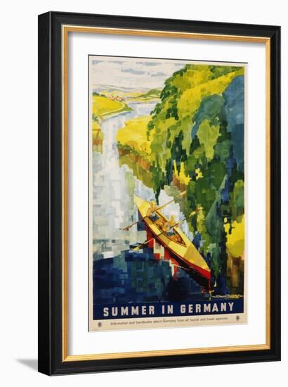 Summer in Germany Poster-Werner Von Axster-Heudtlass-Framed Giclee Print