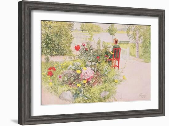 Summer in Sundborn, 1913, from a Commercially Printed Portfolio, Published in 1939-Carl Larsson-Framed Giclee Print