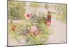 Summer in Sundborn, 1913, from a Commercially Printed Portfolio, Published in 1939-Carl Larsson-Mounted Giclee Print