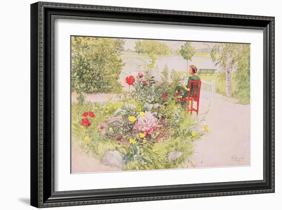 Summer in Sundborn, 1913, from a Commercially Printed Portfolio, Published in 1939-Carl Larsson-Framed Giclee Print