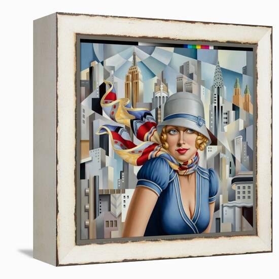 Summer in the City, 2015 (Oil on Linen)-Catherine Abel-Framed Premier Image Canvas