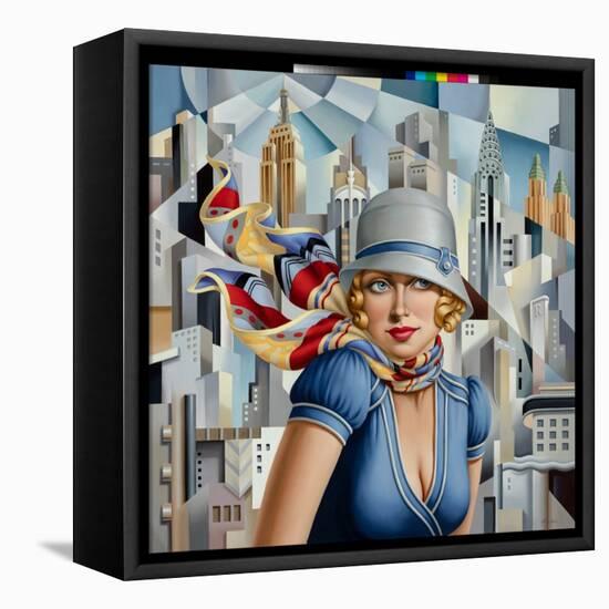 Summer in the City, 2015 (Oil on Linen)-Catherine Abel-Framed Premier Image Canvas